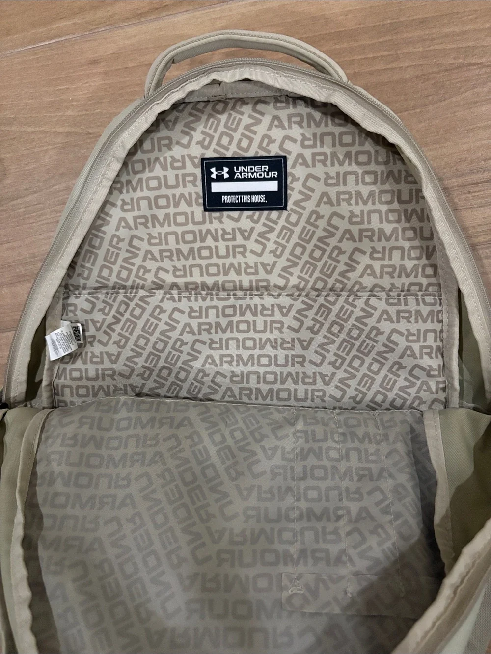 Under Armour Men’s Tan/Light Beige Backpack with Logo